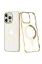 Newface iPhone 14 Pro Max Kılıf Element Magneticsafe Sert Kapak - Gold resmi