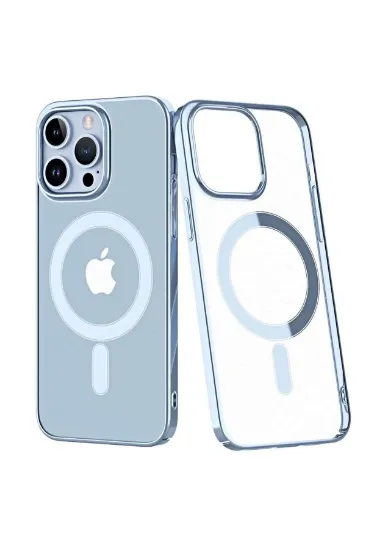 Newface iPhone 14 Pro Max Kılıf Element Magneticsafe Sert Kapak - Sierra Blue resmi