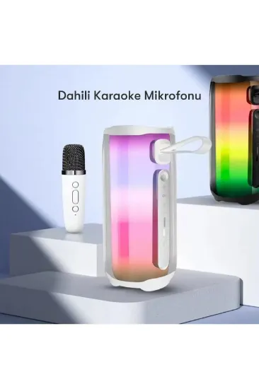 Newface Pluse 5 Mikrofonlu RGB Kablosuz Hoparlör - Siyah resmi