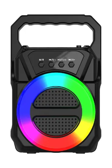 Newface ABS-1309 RGB FM Kablosuz Hoparlör - Siyah resmi