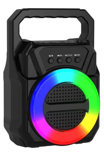 Newface ABS-1309 RGB FM Kablosuz Hoparlör - Siyah resmi