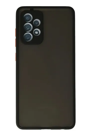 Newface Samsung Galaxy A72 Kılıf Montreal Silikon Kapak - Siyah resmi