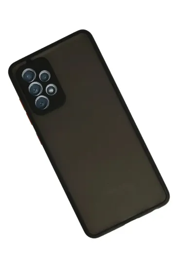 Newface Samsung Galaxy A72 Kılıf Montreal Silikon Kapak - Siyah resmi