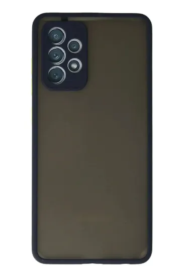 Newface Samsung Galaxy A72 Kılıf Montreal Silikon Kapak - Lacivert resmi