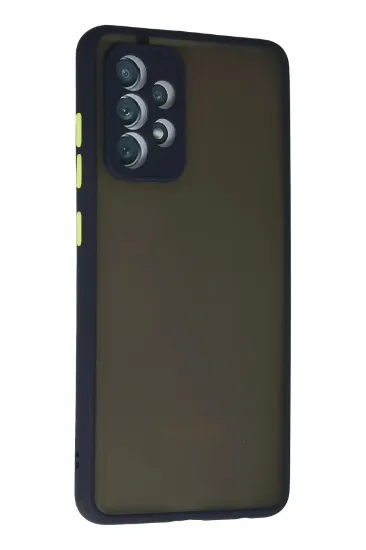 Newface Samsung Galaxy A72 Kılıf Montreal Silikon Kapak - Lacivert resmi