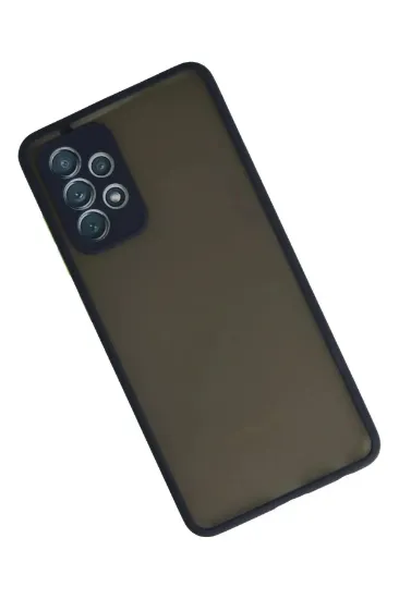 Newface Samsung Galaxy A72 Kılıf Montreal Silikon Kapak - Lacivert resmi