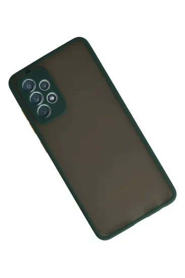 Newface Samsung Galaxy A72 Kılıf Montreal Silikon Kapak - Koyu Yeşil resmi