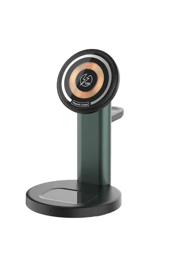 Newface S36-A 3in1 Kablosuz Şarj Masaüstü Set - Siyah resmi