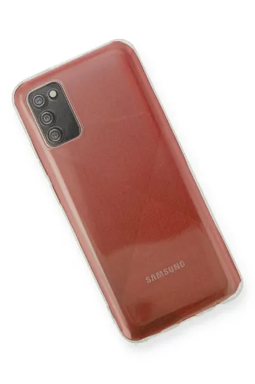 Newface Samsung Galaxy A02S Kılıf Deluxe 2mm Şeffaf Silikon resmi