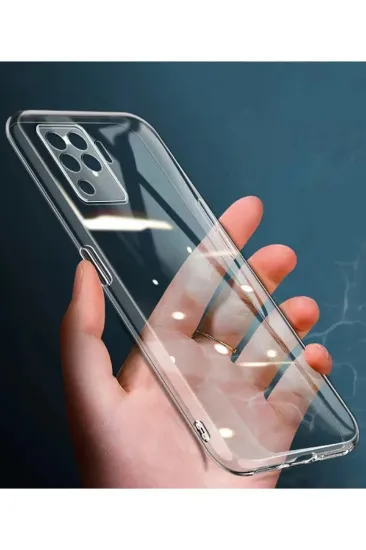 Newface Oppo Reno 5 Lite Kılıf Lüx Şeffaf Silikon resmi