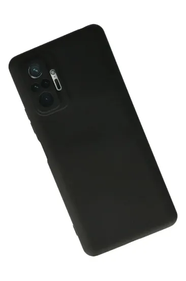 Newface Xiaomi Redmi Note 10 Pro Kılıf Nano içi Kadife Silikon - Siyah resmi