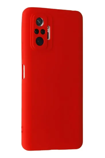Newface Xiaomi Redmi Note 10 Pro Kılıf Nano içi Kadife Silikon - Kırmızı resmi