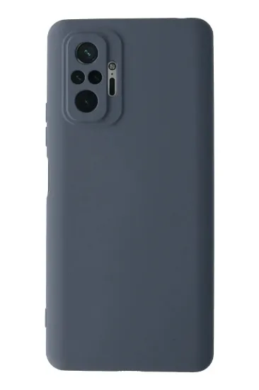 Newface Xiaomi Redmi Note 10 Pro Kılıf Nano içi Kadife Silikon - Gri resmi