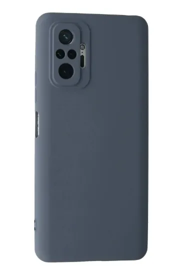 Newface Xiaomi Redmi Note 10 Pro Kılıf Nano içi Kadife Silikon - Gri resmi