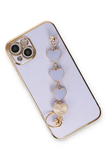 Newface iPhone 14 Kılıf Esila Silikon - Lila resmi