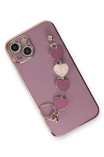 Newface iPhone 14 Kılıf Esila Silikon - Mor resmi