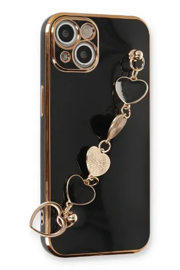 Newface iPhone 14 Plus Kılıf Esila Silikon - Siyah resmi