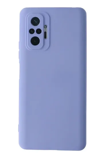 Newface Xiaomi Redmi Note 10 Pro Kılıf Nano içi Kadife Silikon - Lila resmi