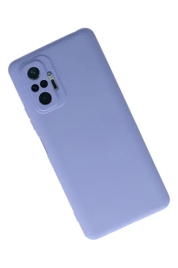 Newface Xiaomi Redmi Note 10 Pro Kılıf Nano içi Kadife Silikon - Lila resmi