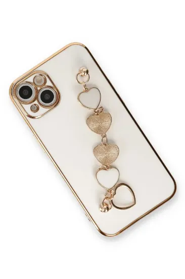 Newface iPhone 14 Plus Kılıf Esila Silikon - Beyaz resmi