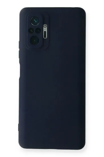 Newface Xiaomi Redmi Note 10 Pro Kılıf Nano içi Kadife Silikon - Lacivert resmi