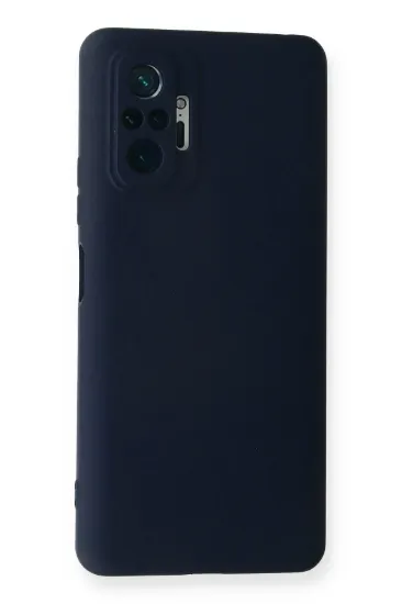 Newface Xiaomi Redmi Note 10 Pro Kılıf Nano içi Kadife Silikon - Lacivert resmi