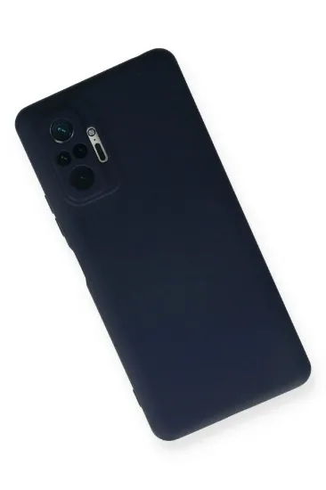 Newface Xiaomi Redmi Note 10 Pro Kılıf Nano içi Kadife Silikon - Lacivert resmi