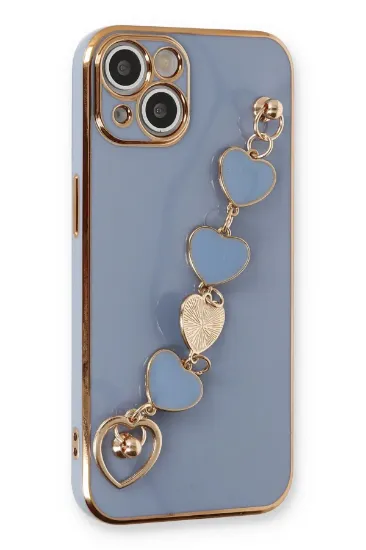 Newface iPhone 14 Plus Kılıf Esila Silikon - Gri resmi