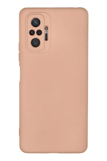 Newface Xiaomi Redmi Note 10 Pro Kılıf Nano içi Kadife Silikon - Pudra resmi