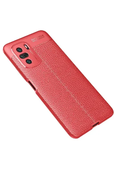 Newface Xiaomi Poco F3 Kılıf Auto Focus Kapak - Kırmızı resmi