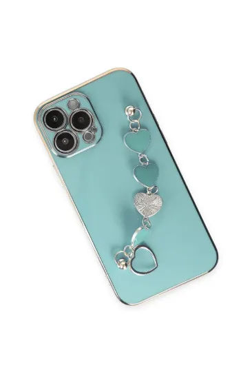 Newface iPhone 14 Pro Kılıf Esila Silikon - Su Yeşili resmi