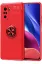 Newface Xiaomi Poco F3 Kılıf Range Yüzüklü Silikon - Kırmızı resmi