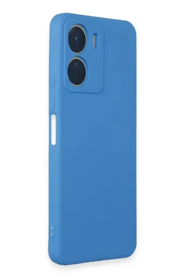 Newface Vivo Y16 Kılıf First Silikon - Mavi resmi
