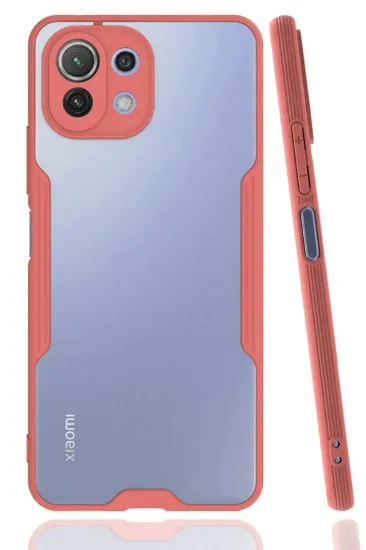 Newface Xiaomi Mİ 11 Lite Kılıf Platin Silikon - Pembe resmi