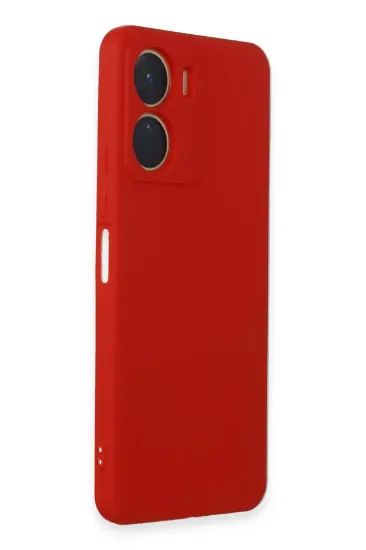 Newface Vivo Y16 Kılıf First Silikon - Kırmızı resmi