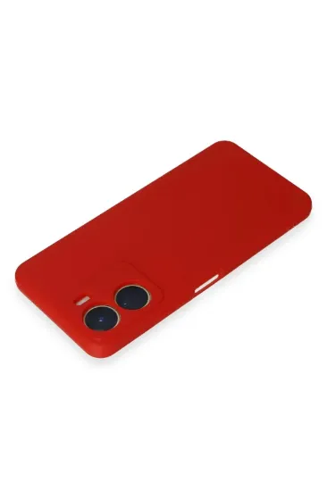 Newface Vivo Y16 Kılıf First Silikon - Kırmızı resmi