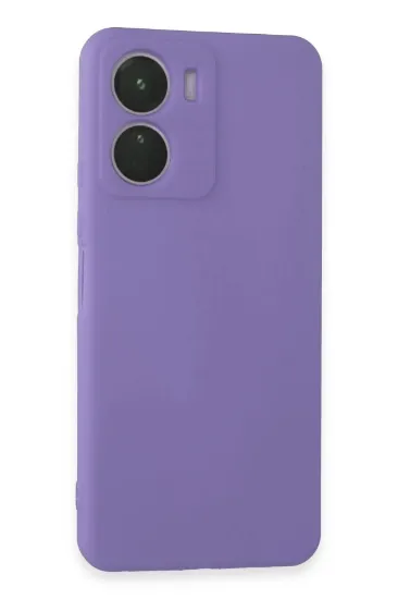 Newface Vivo Y16 Kılıf First Silikon - Lila resmi