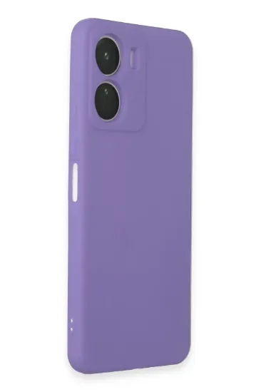Newface Vivo Y16 Kılıf First Silikon - Lila resmi