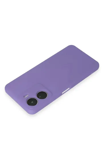 Newface Vivo Y16 Kılıf First Silikon - Lila resmi