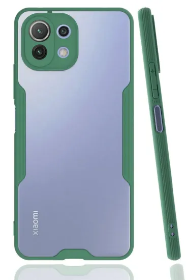 Newface Xiaomi Mİ 11 Lite Kılıf Platin Silikon - Yeşil resmi