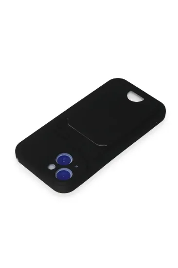 Newface iPhone 15 Kılıf Kelvin Kartvizitli Silikon - Siyah resmi