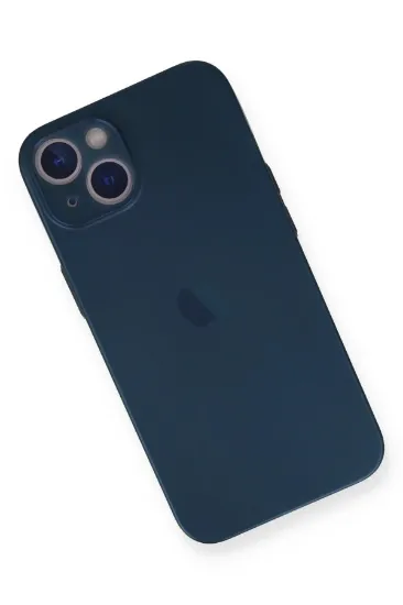 Newface iPhone 14 Plus Kılıf PP Ultra İnce Kapak - Mavi resmi