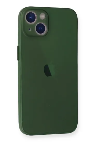Newface iPhone 14 Plus Kılıf PP Ultra İnce Kapak - Yeşil resmi