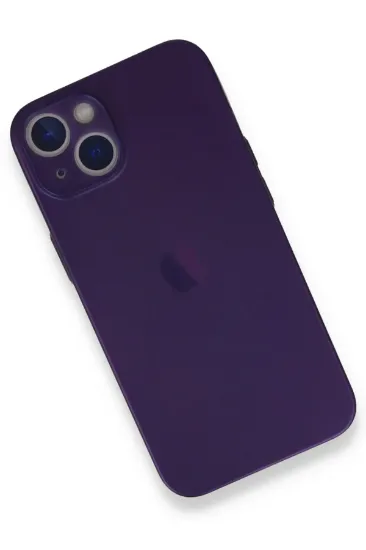 Newface iPhone 14 Plus Kılıf PP Ultra İnce Kapak - Mor resmi