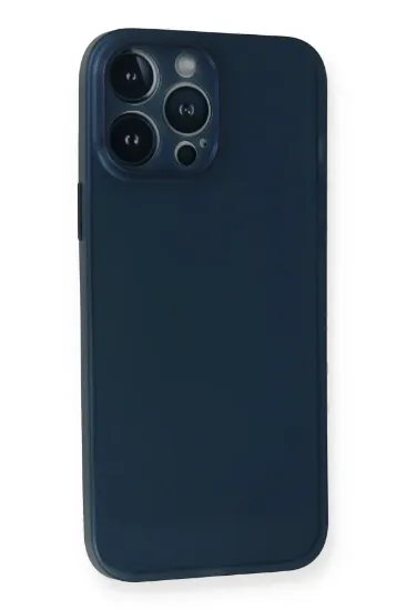 Newface iPhone 14 Pro Kılıf PP Ultra İnce Kapak - Mavi resmi