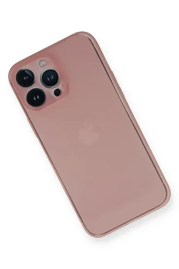 Newface iPhone 14 Pro Max Kılıf PP Ultra İnce Kapak - Pembe resmi