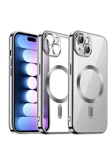 Newface iPhone 15 Kılıf Kross Magneticsafe Kapak - Titan Gri resmi