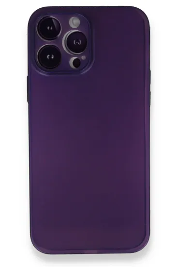 Newface iPhone 14 Pro Max Kılıf PP Ultra İnce Kapak - Mor resmi