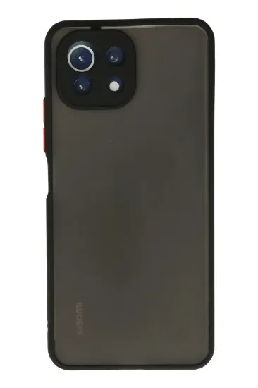Newface Xiaomi Mİ 11 Lite Kılıf Montreal Silikon Kapak - Siyah resmi