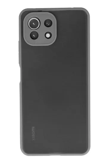 Newface Xiaomi Mİ 11 Lite Kılıf Montreal Silikon Kapak - Gri resmi